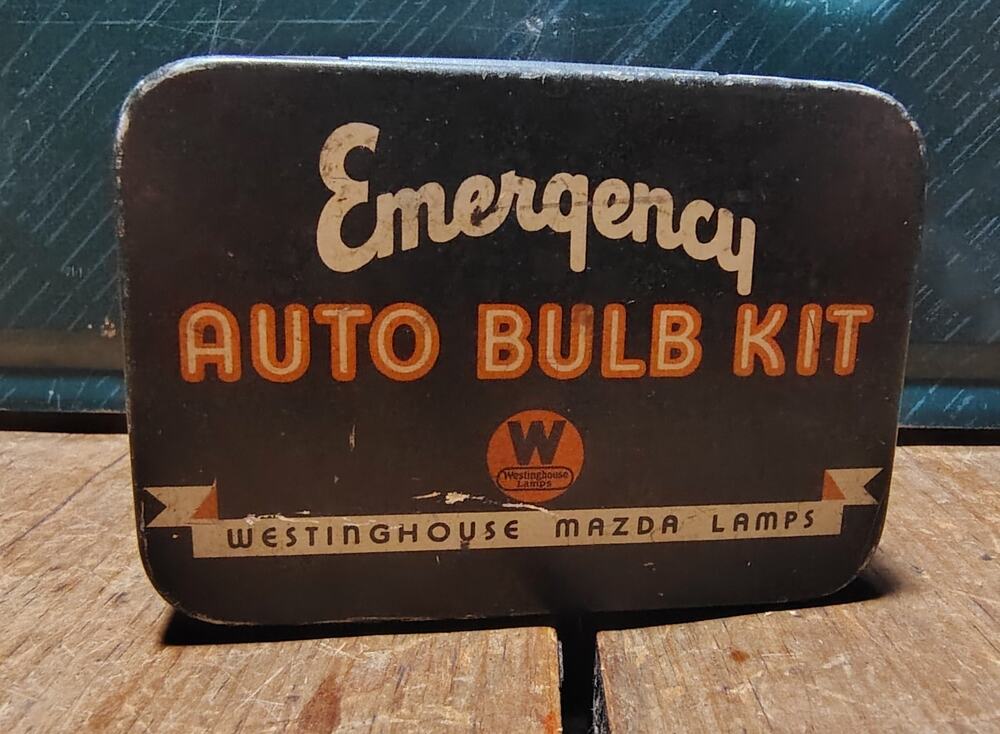 Emergency Auto Bulb Kit Tin Westinghouse Mazda Automobile Lamp Car Truck Vintage